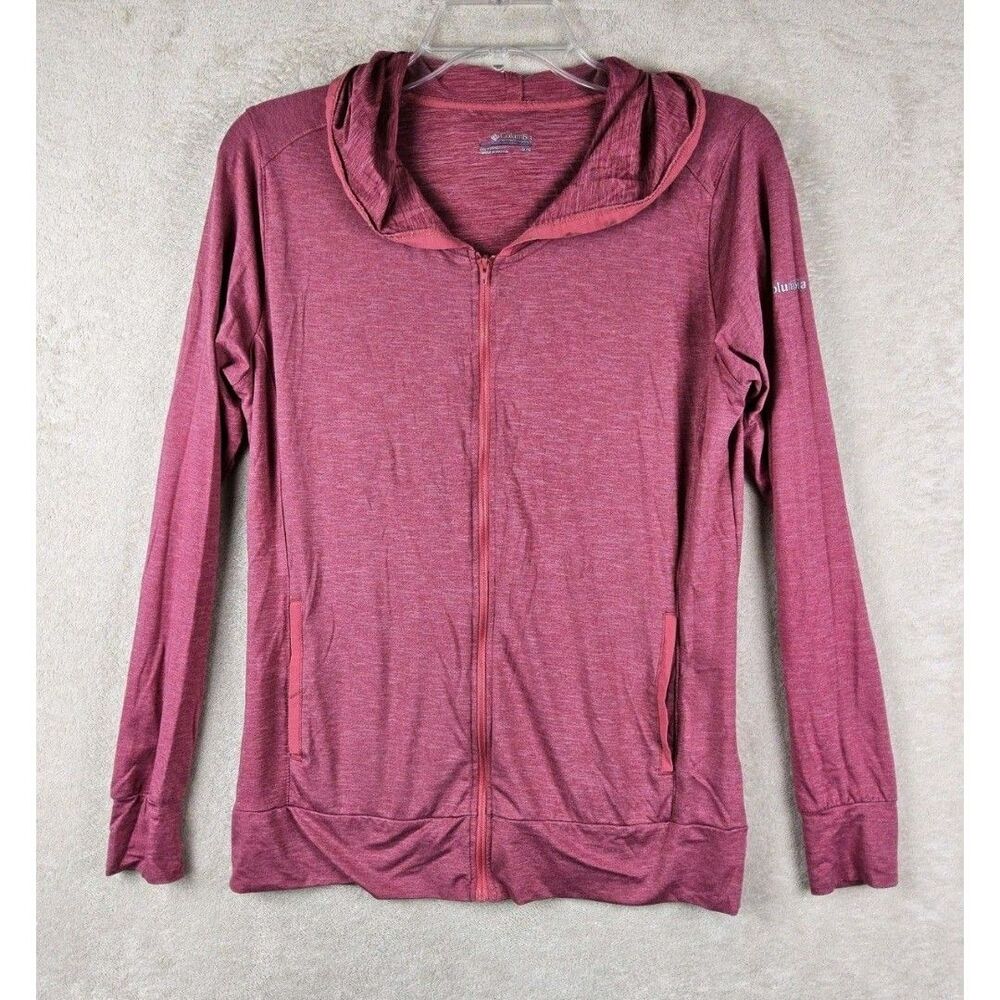 Columbia Women's Full Zip Hoodie Lightweight Long Sleeve Top Size M